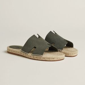 Hermes Antigua espadrille Vert Forêt